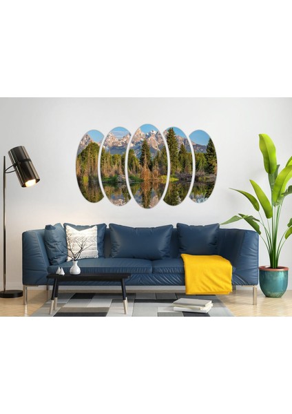 Göl Dağ Manzarası Mdf Tablo-3159 fiyatları