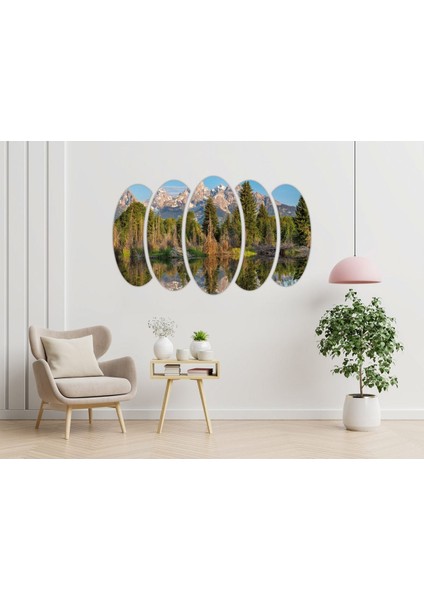 Göl Dağ Manzarası Mdf Tablo-3159 modelleri