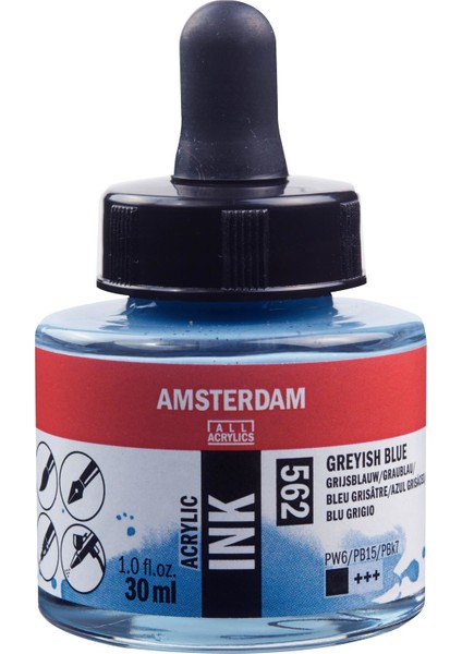Akrilik Mürekkep Boya 30 ml Greyish Blue