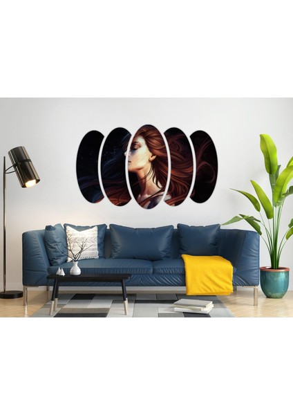 Kız Boyama Çizim Mdf Tablo-3467