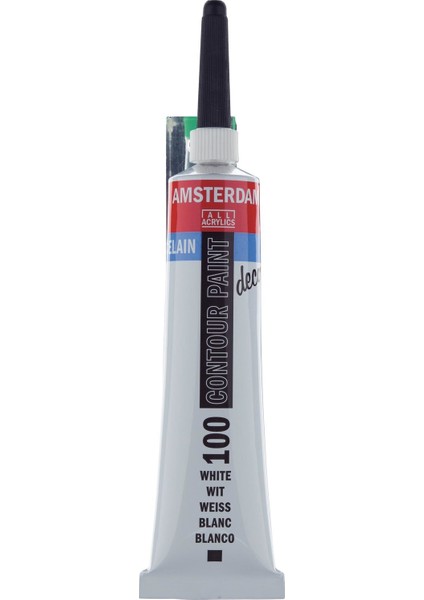 Cam Kontür Boyası 20 ml Tüp White