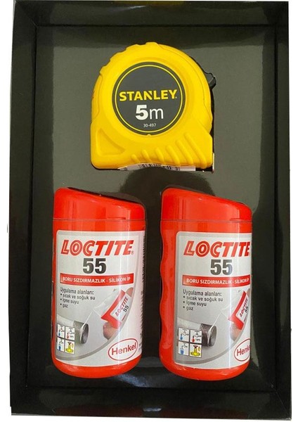 55 Silikon Ip 2 Adet Stanley Metre Hediyeli
