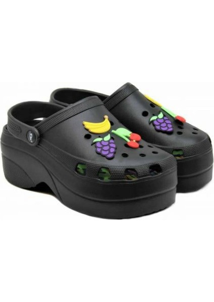 Novelido Yüksek Taban Kadın Sabo Terlik Masaj Tabanlı Hafif Meyveli fırsatları