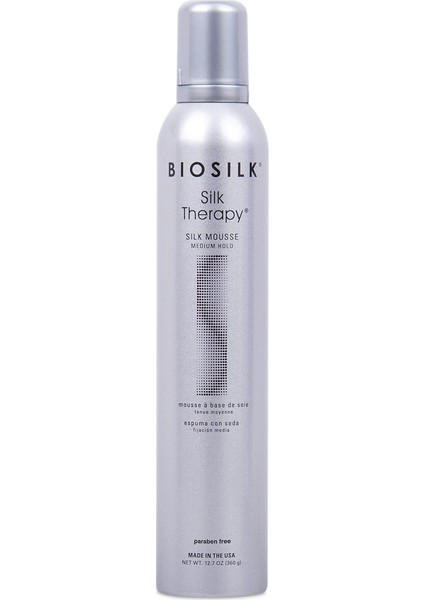 Chi Biosilk Silk Therapy Mousse Medium Hold 360 G - Ipek Özlü Orta Tutuş Saç Köpüğü 633911745052