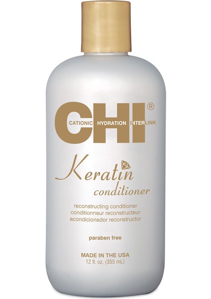 Keratin Yıpranmış Zayıf Saçlar İçin Onarıcı Parabensiz Krem 355ml