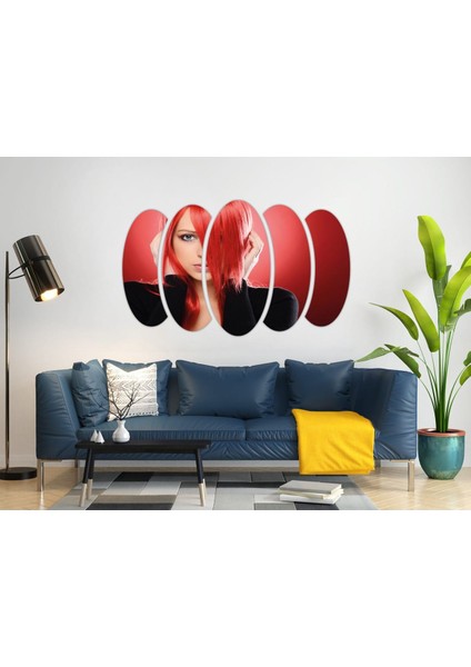 Kadın Saç Modeli Kuaför Mdf TABLO-1021