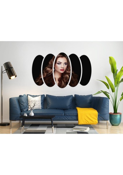 Kadın Saç Modeli Kuaför Mdf TABLO-1036