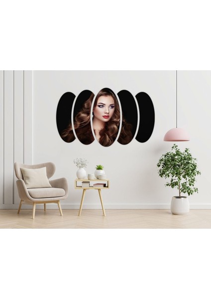 Kadın Saç Modeli Kuaför Mdf TABLO-1036