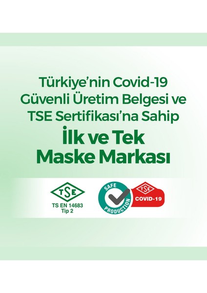 Kids Desensiz Elastik Kulaklıklı Cerrahi Çocuk Maskesi 10 Lu 1 Paket indirimleri