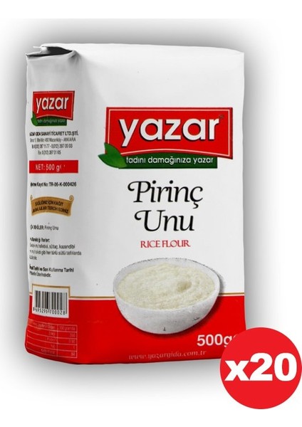 Pirinç Unu 500 gr 20' li