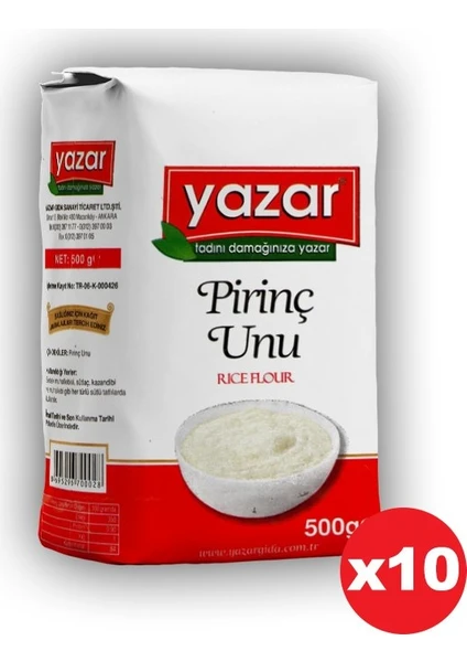 Pirinç Unu(Sade,organık) 500 Gr x 10 Paket