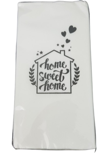 Konuşan Akıllı Sunum Peçetesi 20'li Paket (Home Sweet Home Temalı)