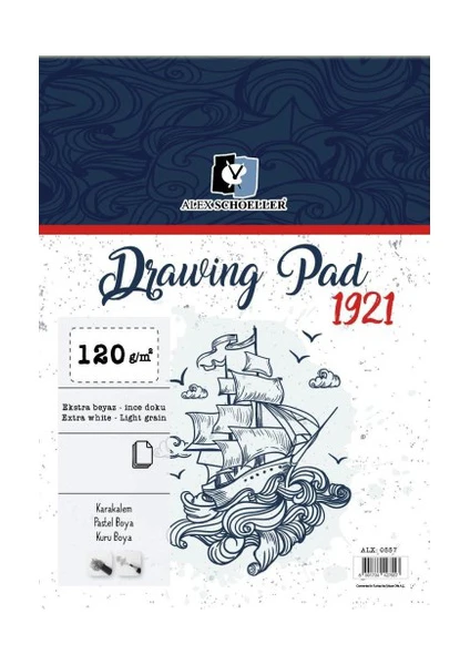 Alex Scheoller Drawing Pad 120 gr A5 - 50 Yaprak