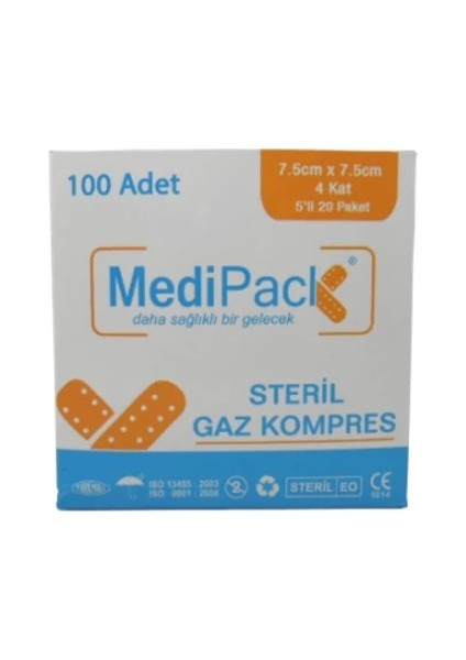 7,5*7,5 4kat Steril Spanç