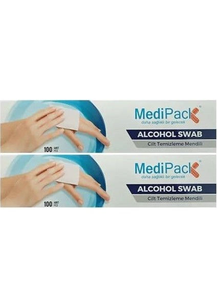 Alkollü Mendil Medıpack Alcohol Swab Cilt Temizleme Alkol Swap 2 Kutu 200 Adet fiyatları