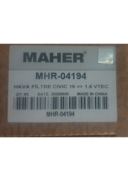 Honda Cıvıc Fc5 Hava Filtresi modelleri