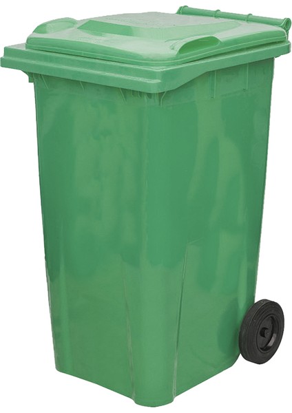 240 Lt Plastik Çöp Konteyner Yeşil