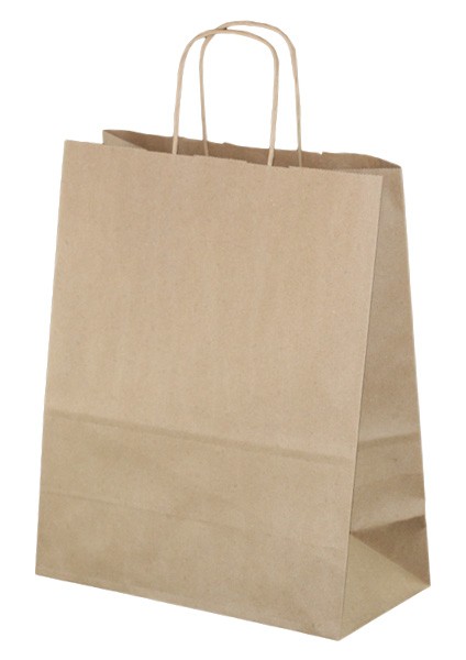 Burgu Saplı Kraft Kağıt Çanta 25 x 12 x 31 cm fiyatları