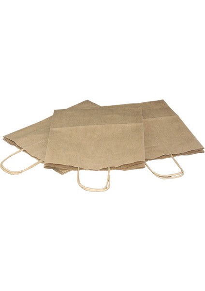 Burgu Saplı Kraft Kağıt Çanta 25 x 12 x 31 cm modelleri