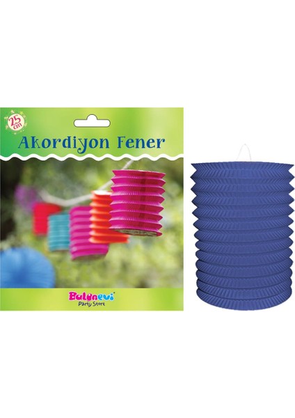 Akordiyon Fener Süs Mavi