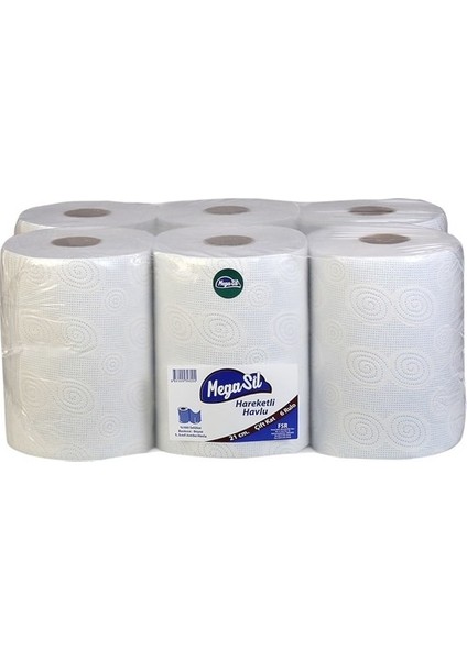21 cm 3 kg Hareketli Havlu 6'lı