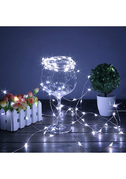 Peri Led Işık 10 Metre Beyaz Dekor Lambası 100 Ledli