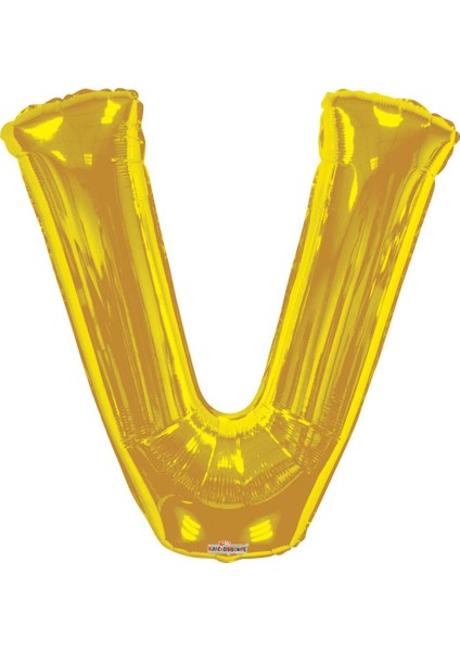 Folyo Balon V Harf Gold 90CM