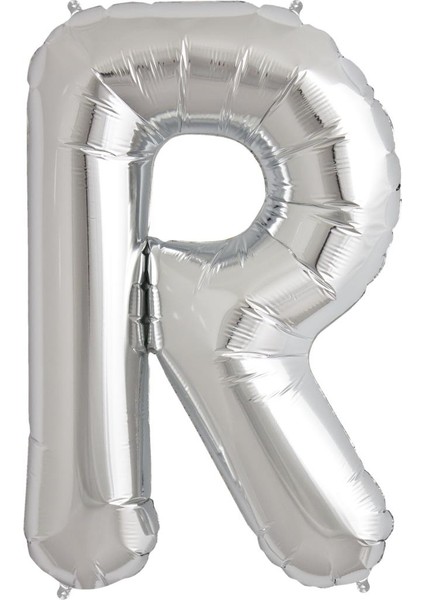 Folyo Balon R Harf Gümüş 90CM