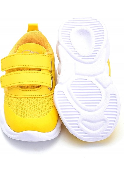 Ultra Hafif Memory Foam Iç Taban Çocuk Sarı Spor Ayakkabı M-1000