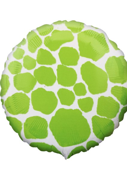 Folyo Balon Yeşil Zürafa Desen 18''d.ü 6tl