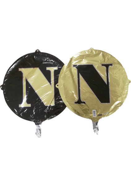 Folyo Balon Harf N Gold-Siyah 18''