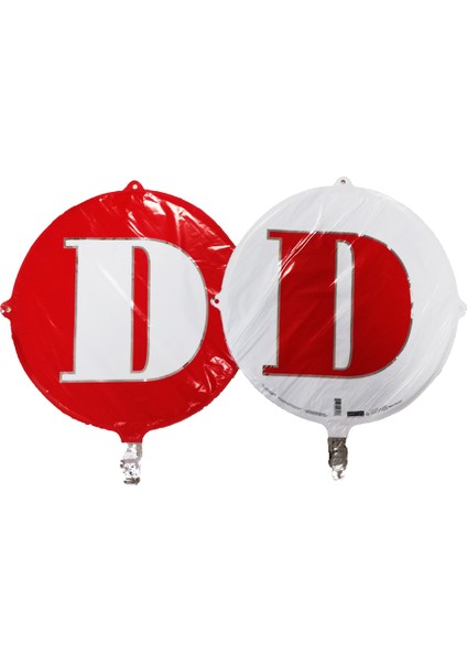 Folyo Balon Harf D Kırmızı 18''