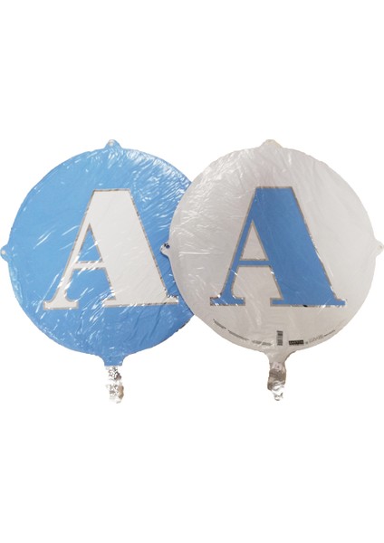 Folyo Balon Harf A Açık Mavi 18''