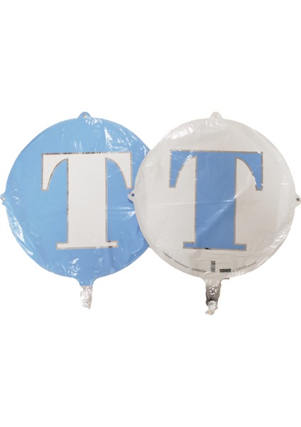 Folyo Balon Harf T Açık Mavi 18''