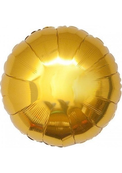 Folyo Balon Yuvarlak Gold 18''
