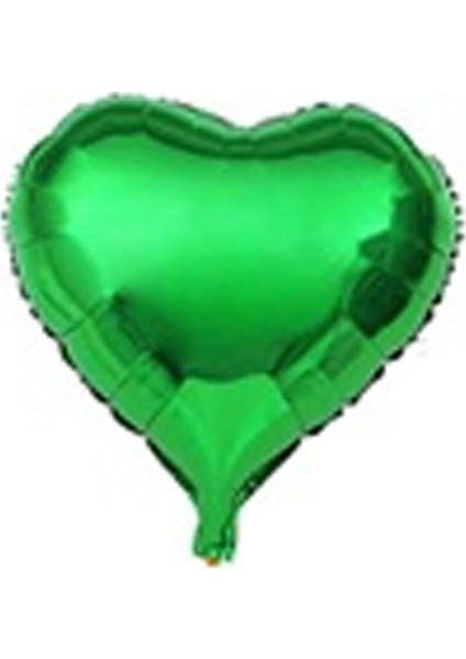 Folyo Balon Kalp Yeşil 18''