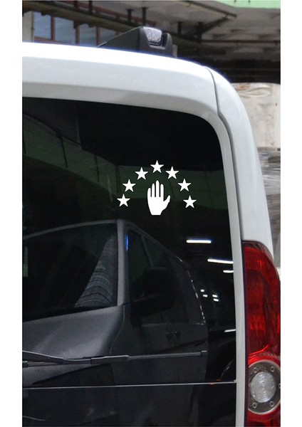 Abhaz Bayrak Folyo Kesim Etiket Beyaz indirimleri