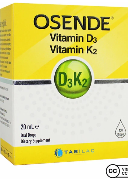 Osende Vitamin D3 K2 20 ml