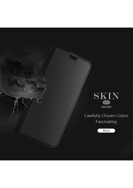 Dux Ducis Apple iPhone 12 Pro Max Kılıf Kapaklı Flip Cover Kılıf Skin Pro Series Kılıf Siyah