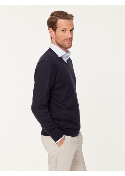 Lacivert Yünlü Kazak modelleri