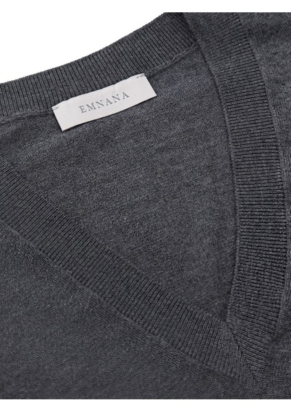 Gri Melanj Yünlü Kazak fiyatları