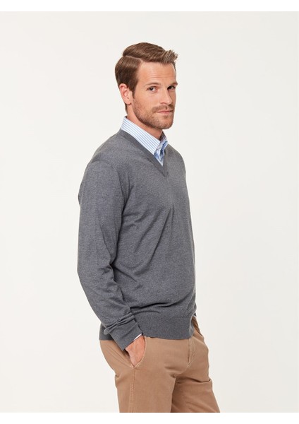 Gri Melanj Yünlü Kazak modelleri