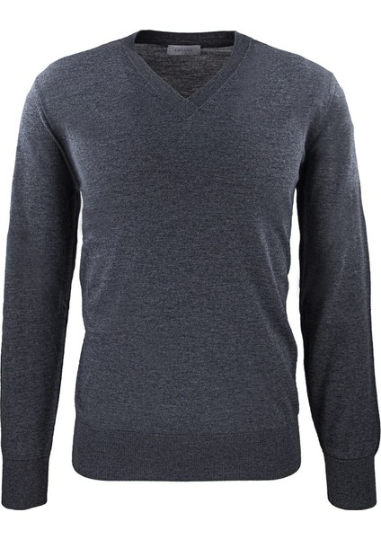 Gri Melanj Yünlü Kazak indirimleri