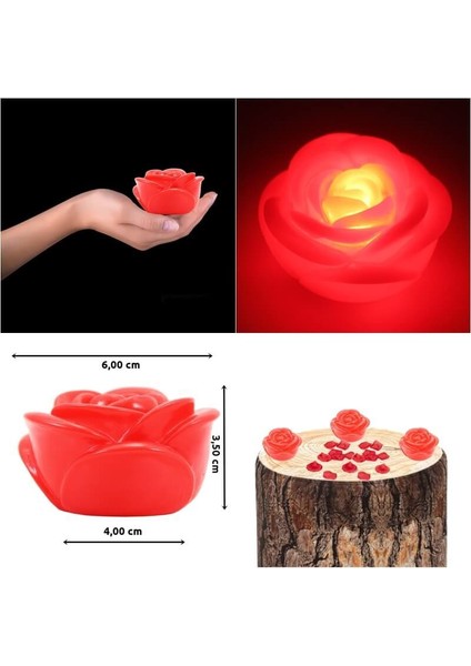 LED Işıklı Gül Romantik Gül