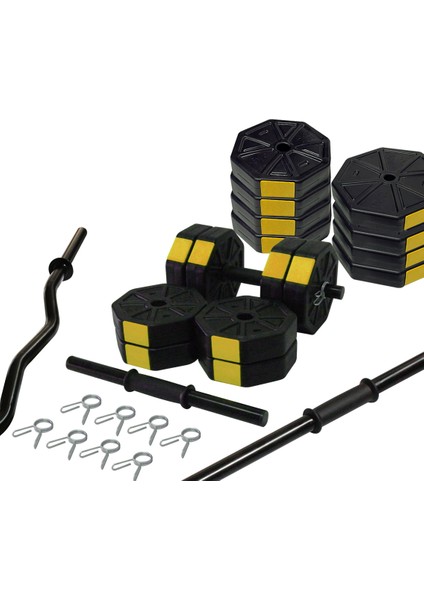 70 kg Dambıl - Ağırlık - Halter - Vücut Geliştirme Full Kısa Bar + Düz Bar + Z Bar Seti fiyatları