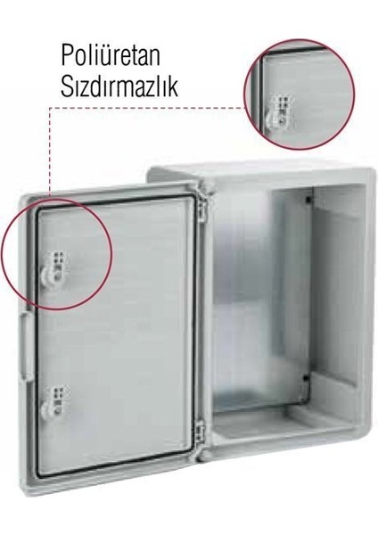 40X60X20 Opak Kapaklı Abs Pano 001 046 406020 00 17