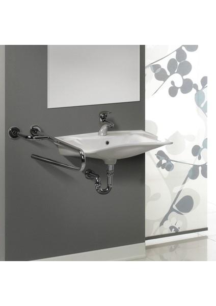 Seramik Cerastyle Bedensel Engelli 60 cm Lavabo