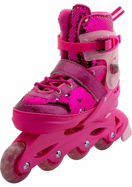 Inline 4 Teker Paten Pembe Payetli fiyatları