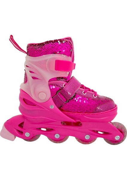 Inline 4 Teker Paten Pembe Payetli modelleri