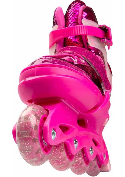 Inline 4 Teker Paten Pembe Payetli fırsatları